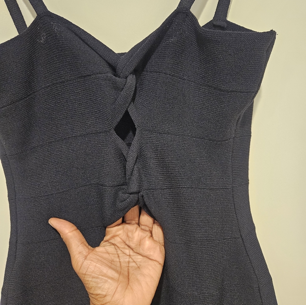 St John Navy Blue Knit Cocktail Dress. #00013 - Picture 9 of 9